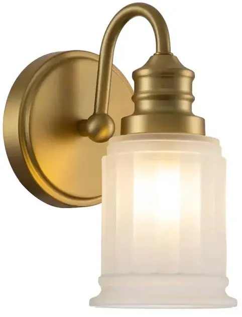 Elstead Lighting Swell Wandleuchte 1x3 W messing QZ-SWELL1-BB-BATH