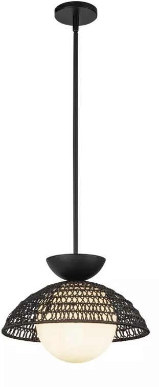 Elstead Lighting Perth Pendelleuchte 1x60 W schwarz ALM-PERTH-P-BK