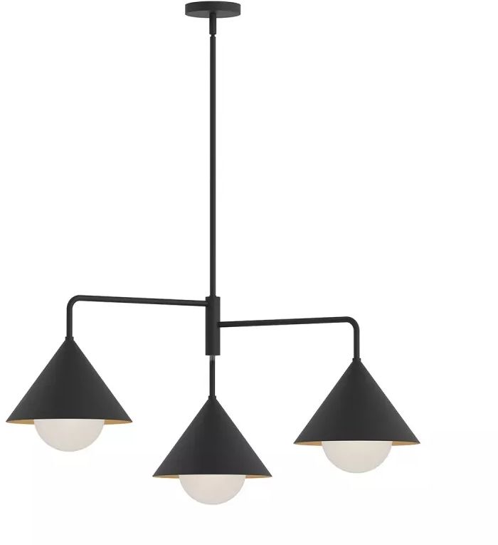 Elstead Lighting Remyck Deckenlampe 3x60 W schwarz ALM-REMYCK3-BK