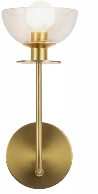 Elstead Lighting Sylvia Wandleuchte 1x40 W gold ALM-SYLVIA-1WB-BG-CL