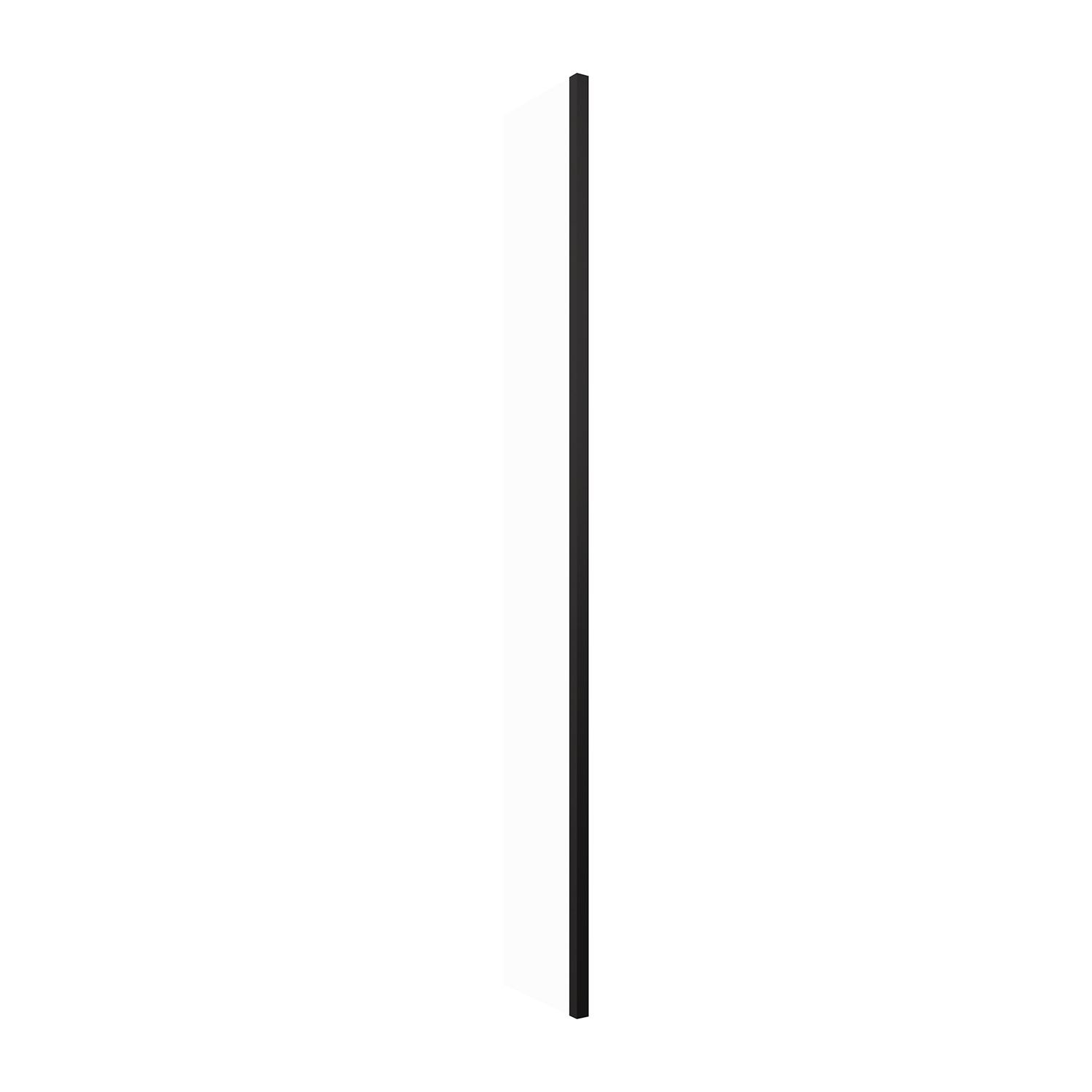 Omnires Marina Walk-In Duschwand 30 cm schwarz Matte/durchsichtiges Glas DNR30XBLTR