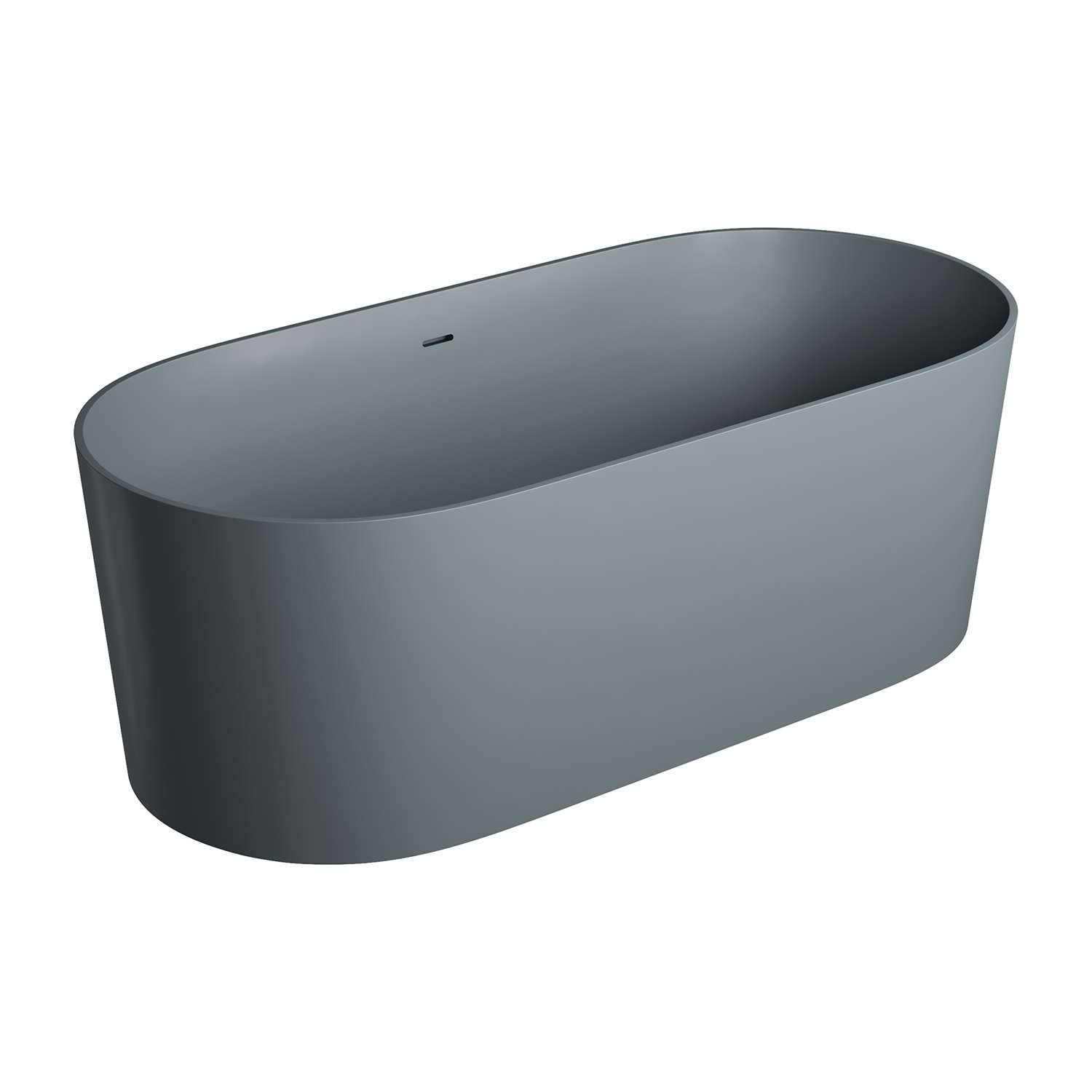 Omnires Ovo M+ Freistehende Badewanne 160x75 cm oval OVO160WWZPAG