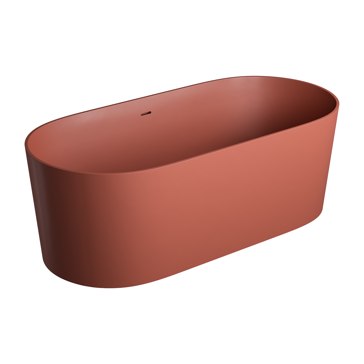 Omnires Ovo M+ Freistehende Badewanne 160x75 cm oval OVO160WWZPTE