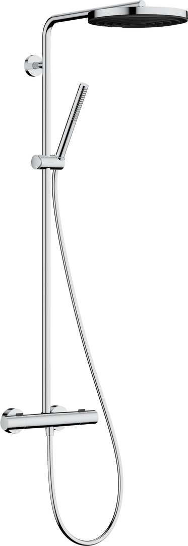 Hansgrohe Pulsify S Puro Duschset Wandmontage mit Thermostat mit Kopfbrause chrom 24222000