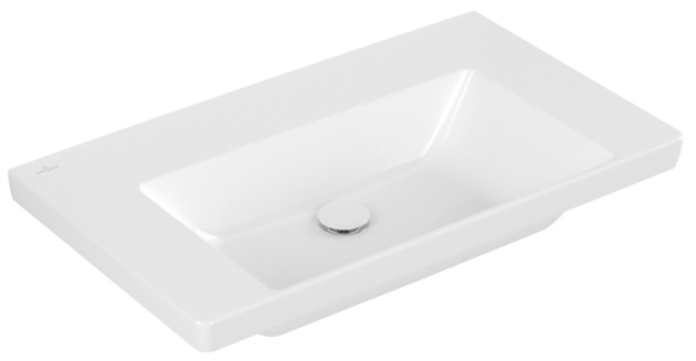 Villeroy & Boch Subway 3.0 Waschbecken 80x47 cm rechteckig Möbel weiß glanz 4A708301