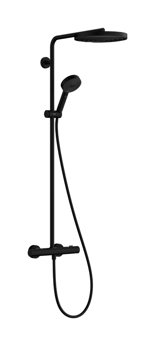 Hansgrohe Pulsify S Puro Duschset Wandmontage mit Kopfbrause schwarz 24237670