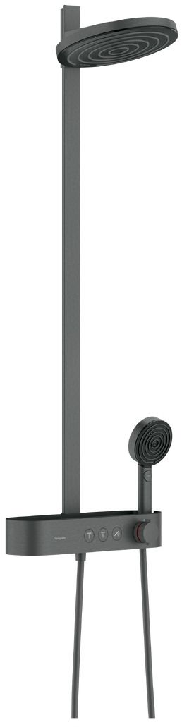 Hansgrohe Pulsify S Duschset Wandmontage mit Thermostat chrom-schwarz 24241340