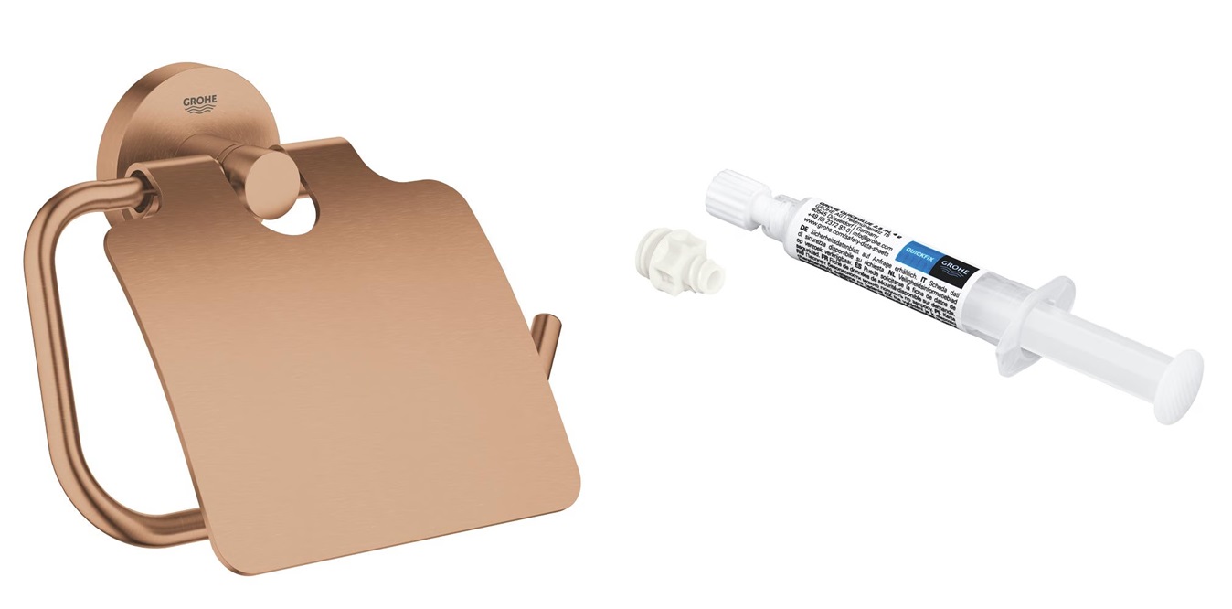 Set Toilettenpapierhalter Grohe Start 41179DL0, Kleber Grohe QuickGlue 41127000