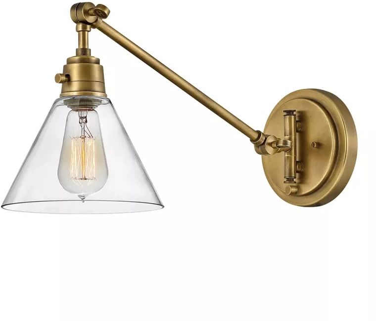 Elstead Lighting Arti Wandleuchte 1x60 W messing HK-ARTI-1W-HB-CG