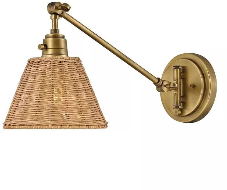Elstead Lighting Arti Wandleuchte 1x60 W messing HK-ARTI-1W-HB-NR