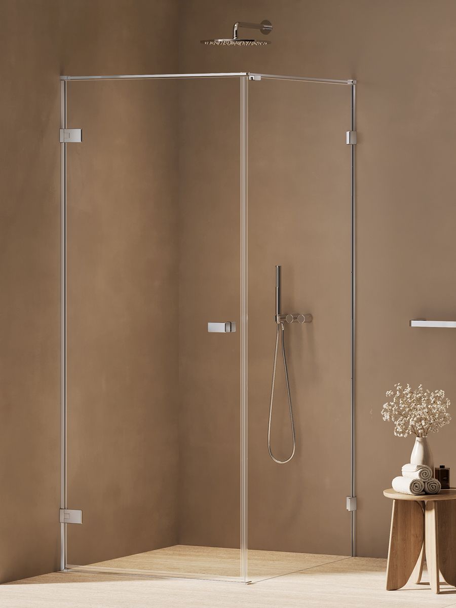 New Trendy Oxia Duschkabine 120x70 cm rechteckig chrom Glanz/durchsichtiges Glas AXJ-0059
