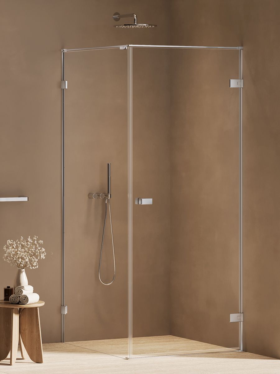 New Trendy Oxia Duschkabine 120x70 cm chrom Glanz/durchsichtiges Glas AXJ-0083