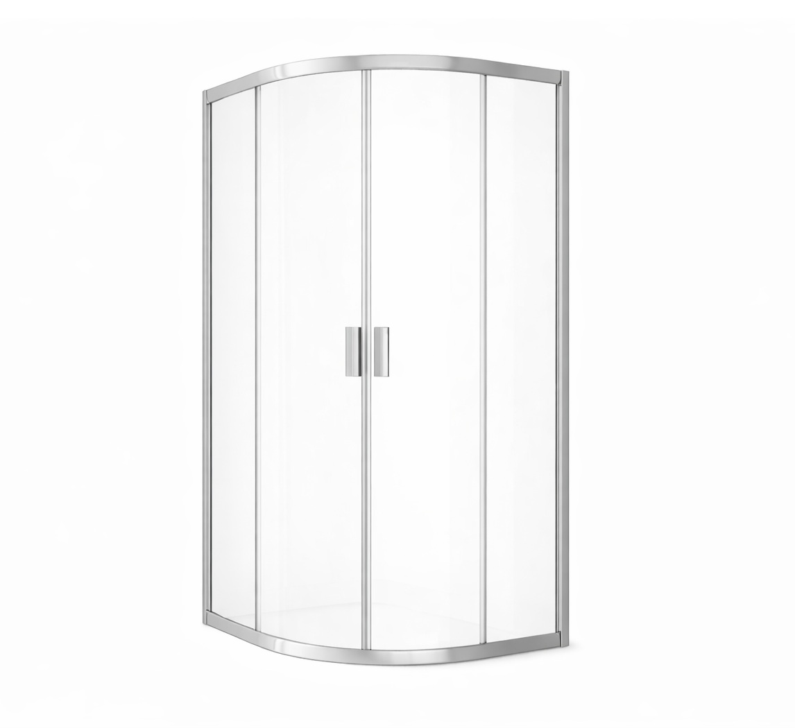 Ravak Blix Duschkabine 90x90 cm halbrund chrom Glanz/durchsichtiges Glas 3B270C00Z1B