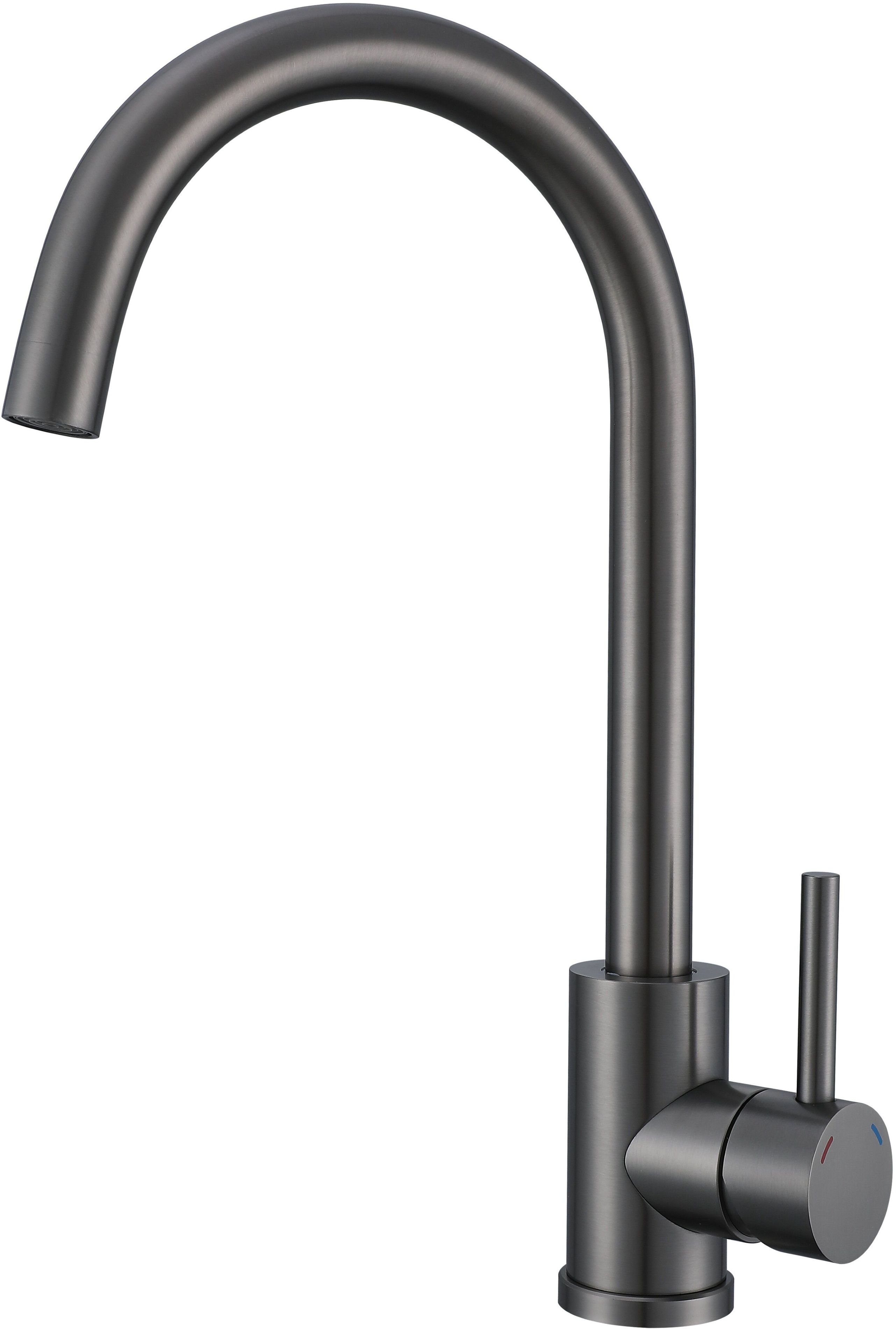 Ruvetti Fiori Küchenarmatur Stehend grafit/grau 1001PVDGR
