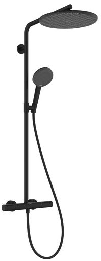 Hansgrohe Raindance Alive S Duschset Wandmontage mit Thermostat mit Kopfbrause schwarz 24594670