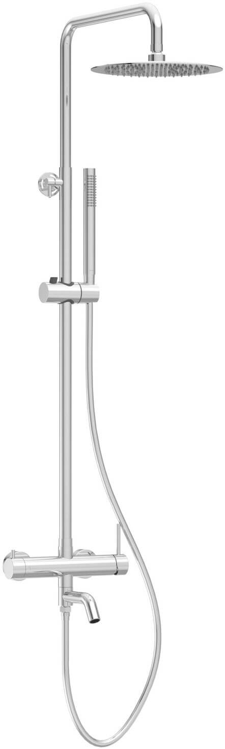 Balneo Cascade Duschset Wandmontage mit Kopfbrause chrom H0301010505
