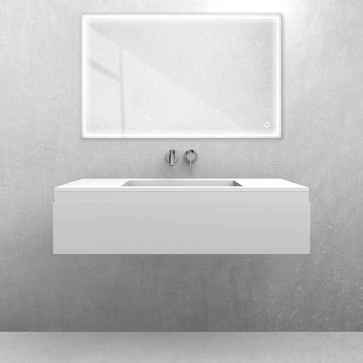 Set Waschbecken Oltens Stila 40203900, Badschrank Oltens Vernal 60011700