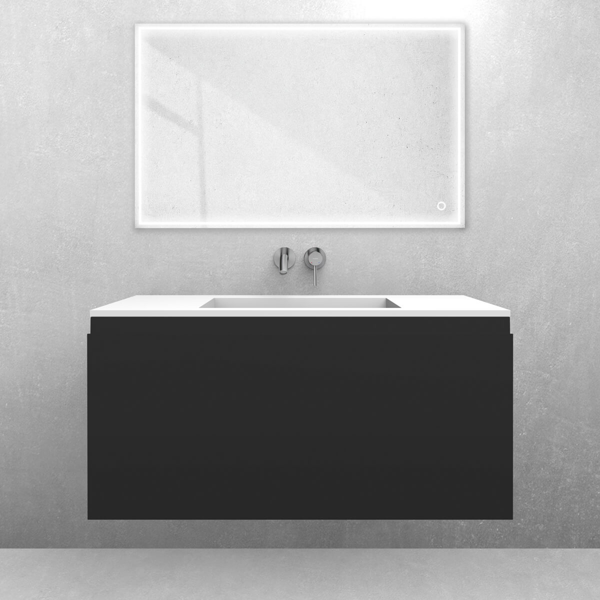 Set Waschbecken Oltens Stila 40203900, Badschrank Oltens Vernal 60015300