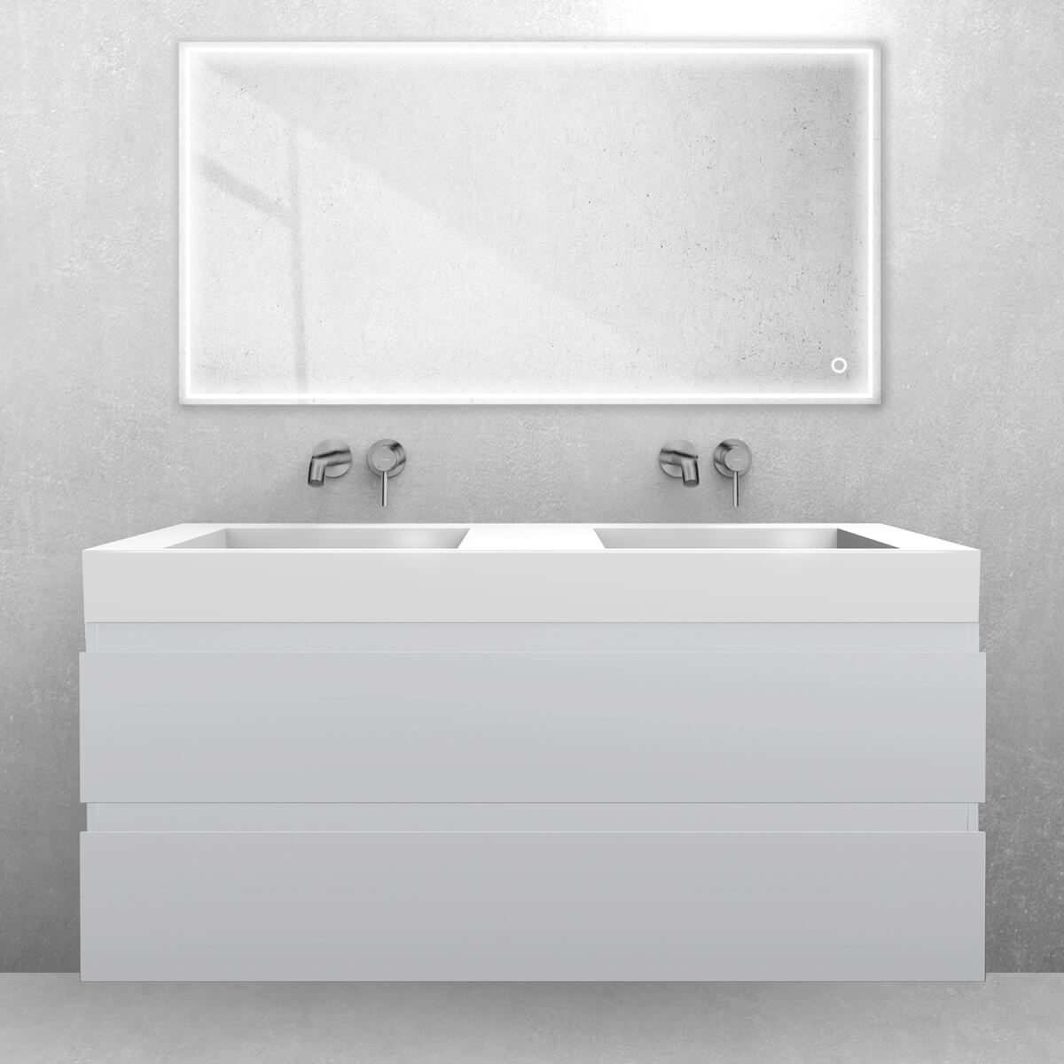 Set Waschbecken Oltens Stila 40004000, Badschrank Oltens Vernal 60019700