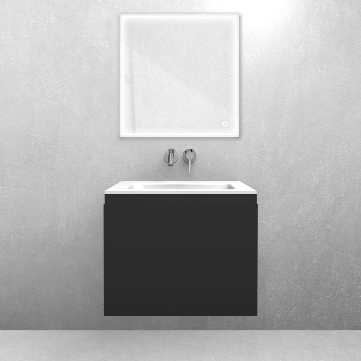 Set Waschbecken Oltens Kalla 40207000, Badschrank Oltens Vernal 60013300