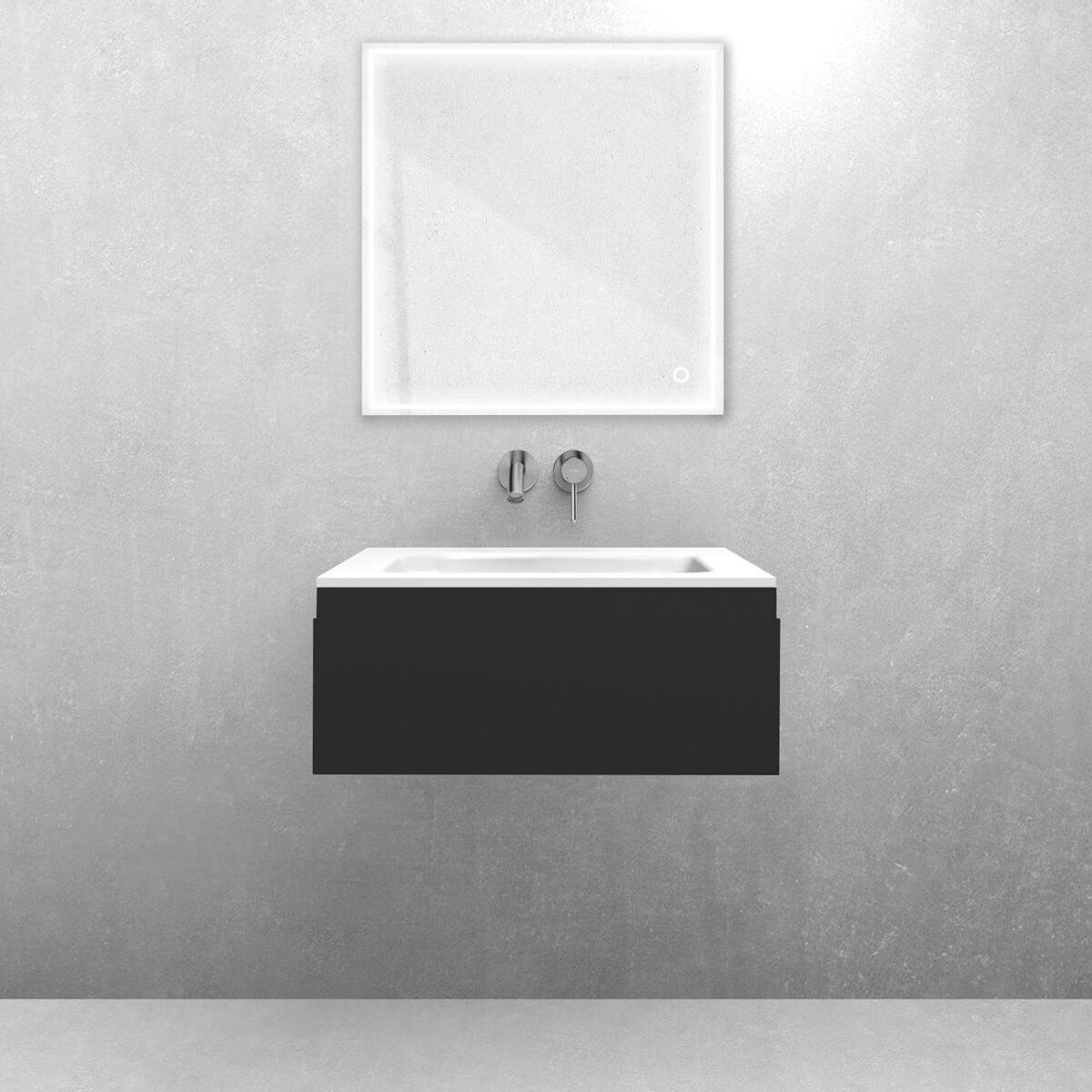 Set Waschbecken Oltens Kalla 40207900, Badschrank Oltens Vernal 60009300