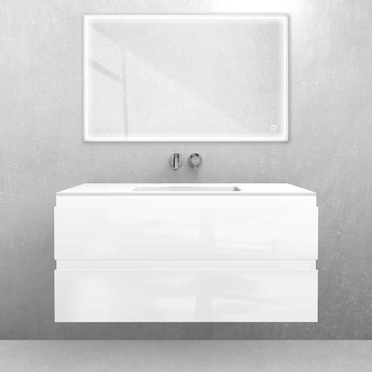 Set Badschrank Oltens Vernal 60004000, Waschbecken Oltens Kalla 40208900