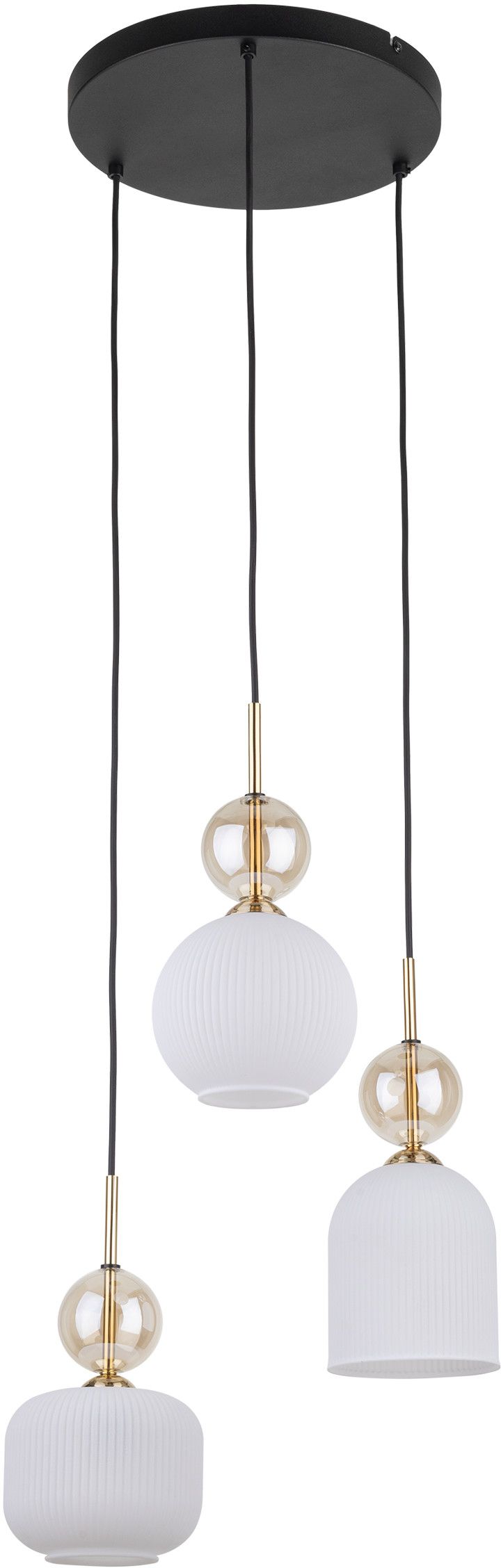 TK Lighting Sophia Cognac White Pendelleuchte 3x10 W weiß-gold 11592