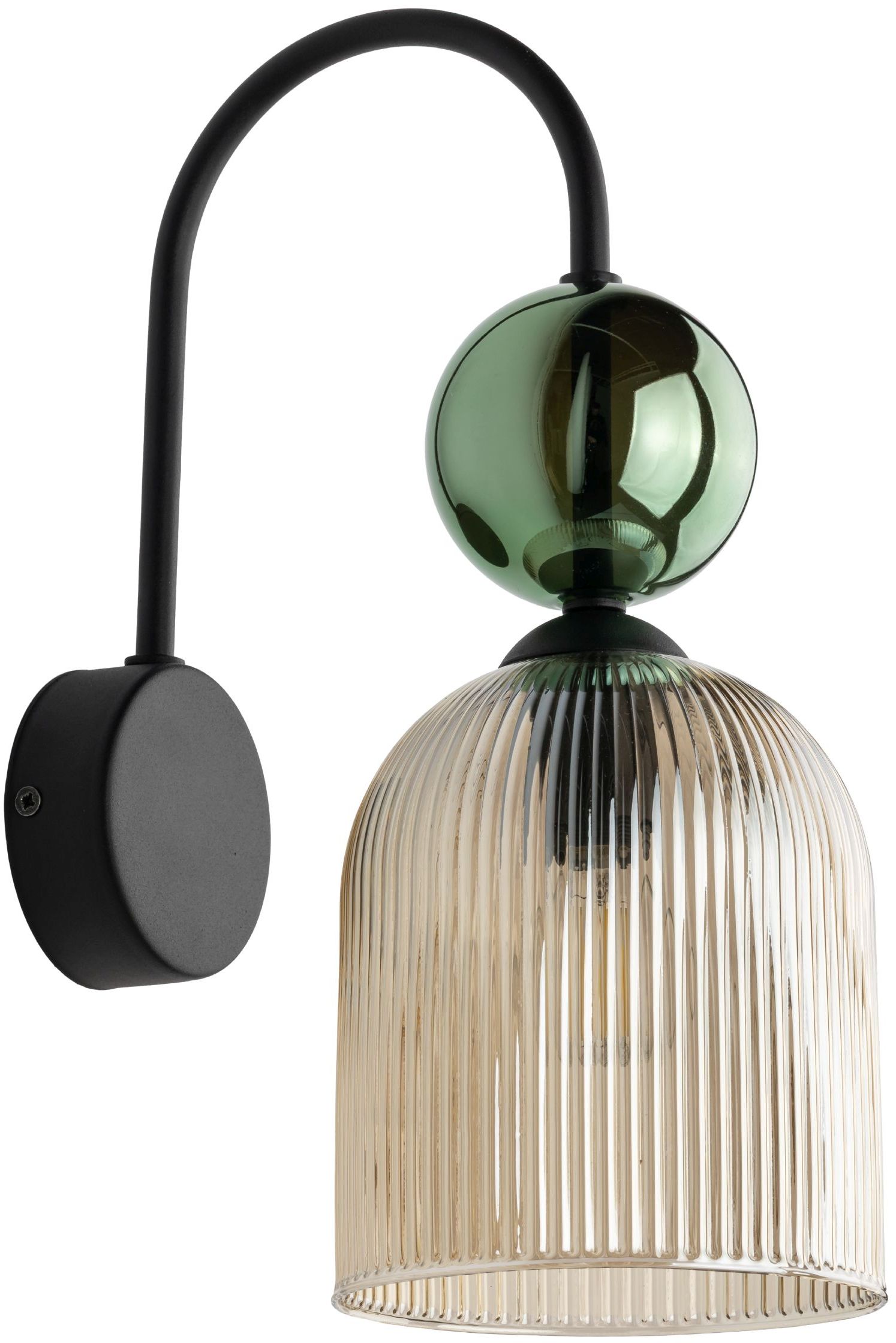 TK Lighting Sophia Green Cognac Wandleuchte 1x10 W grün-braun 11143