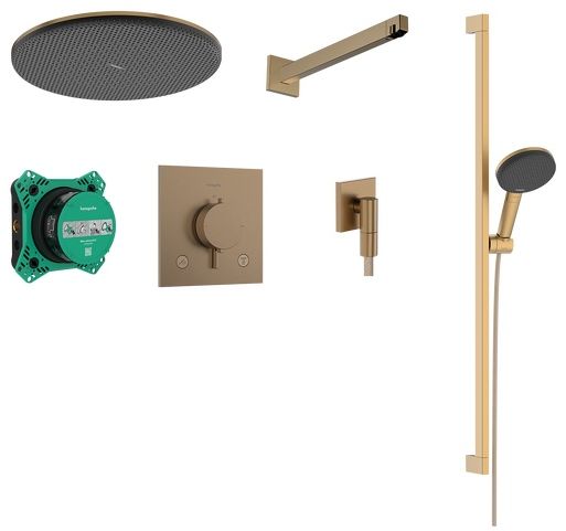 Hansgrohe Raindance Alive Select S Duschset Unterputz mit Thermostat mit Kopfbrause || 24622140