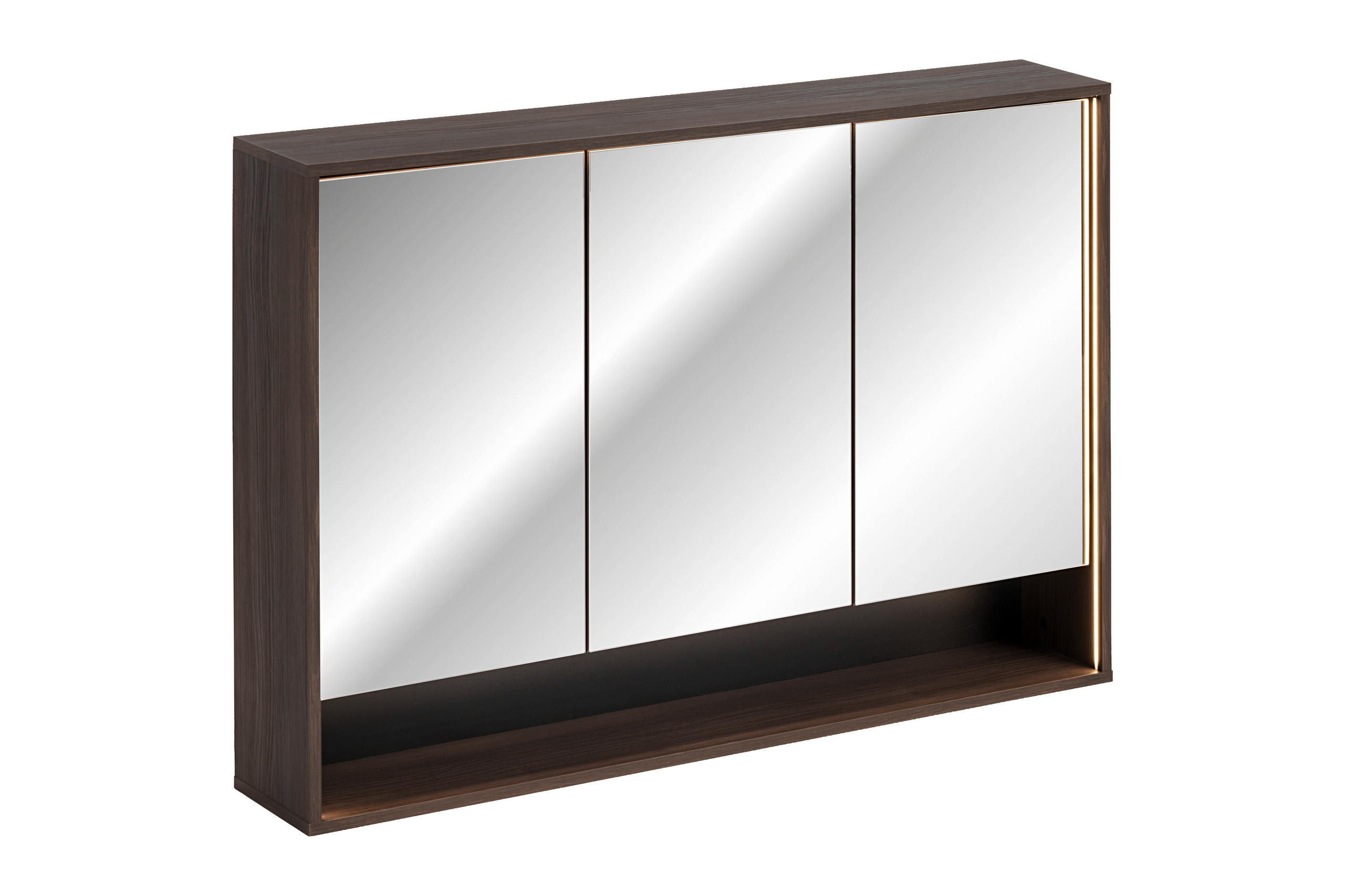 Comad Dorothy Ristretto Badschrank 120x20x85 cm Spiegelschrank eiche DOROTHY RISTRETTO 84-120-3D