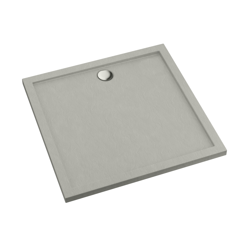 Schedline Sharper Cement Stone Quadratische Duschwanne 90x90 cm zement 3S.S2K-9090/CT/ST