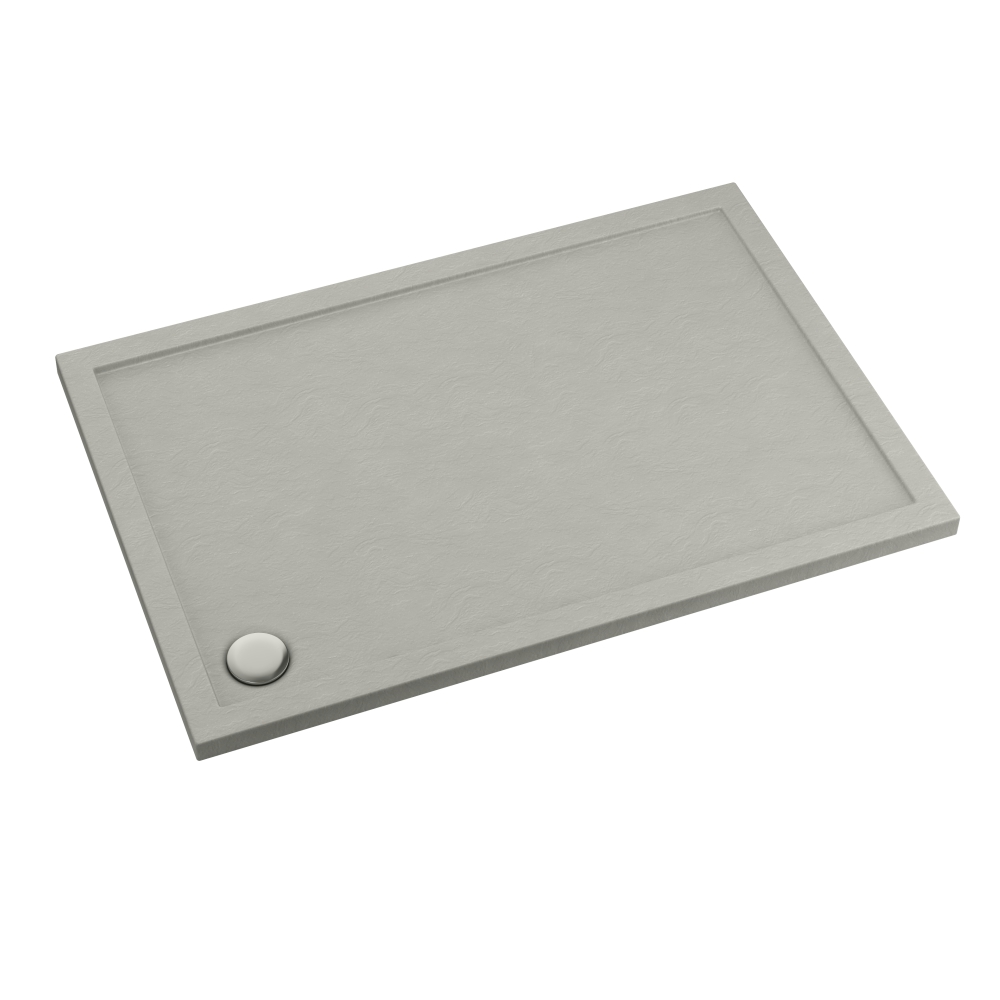 Schedline Sharper Cement Stone Rechteckige Duschwanne 100x90 cm zement 3S.S1P-90100/CT/ST