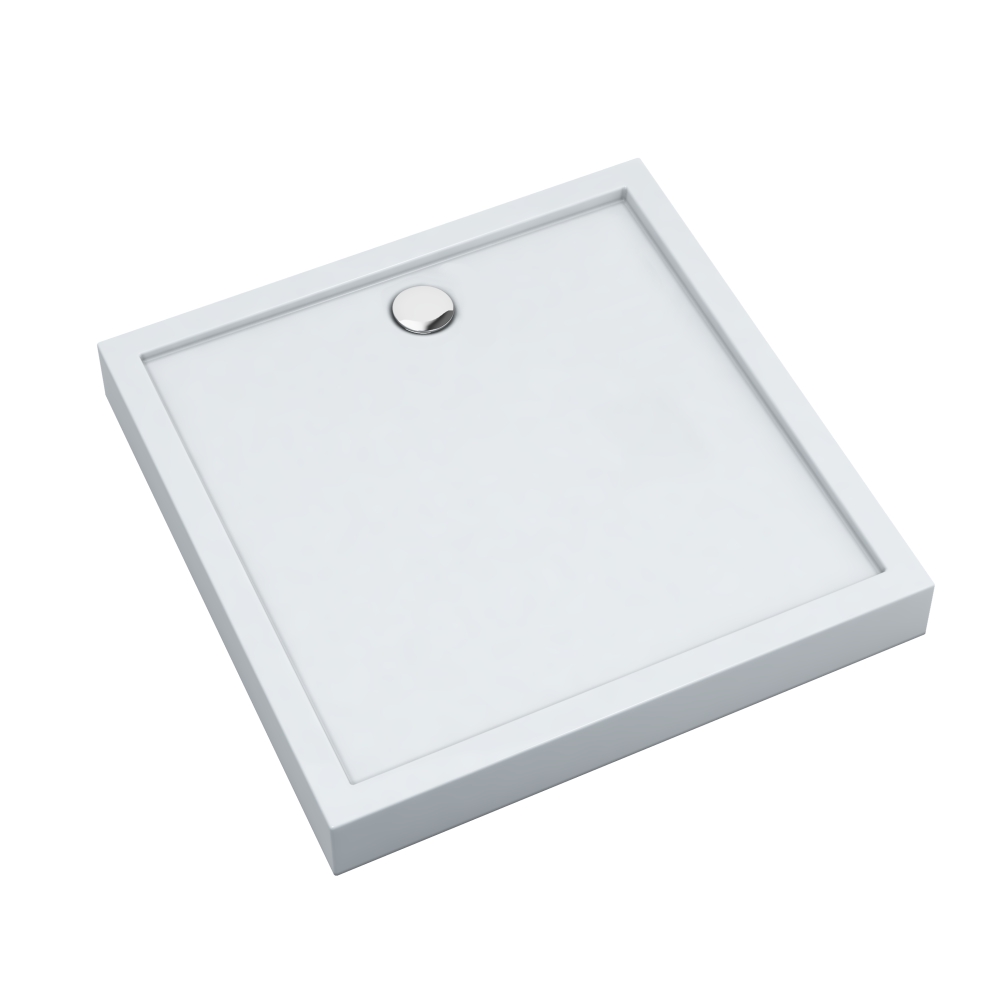 Schedline Cameron Quadratische Duschwanne 80x80 cm weiß 3ST.C2K-8080