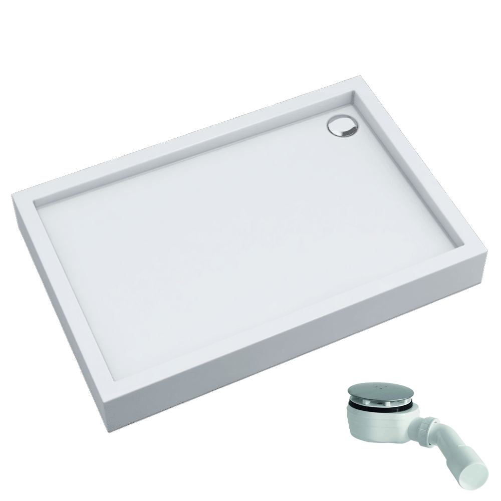 Schedline Favory Plus Rechteckige Duschwanne 120x80 cm weiß 3ST.F1P-80120