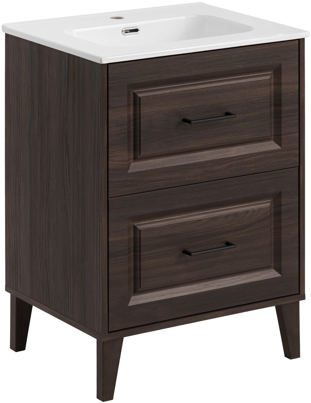 Set Badschrank Comad Dorothy Ristretto DOROTHY RISTRETTO 82-60-46-2S, Waschbecken Comad Go GO60/DP-8095