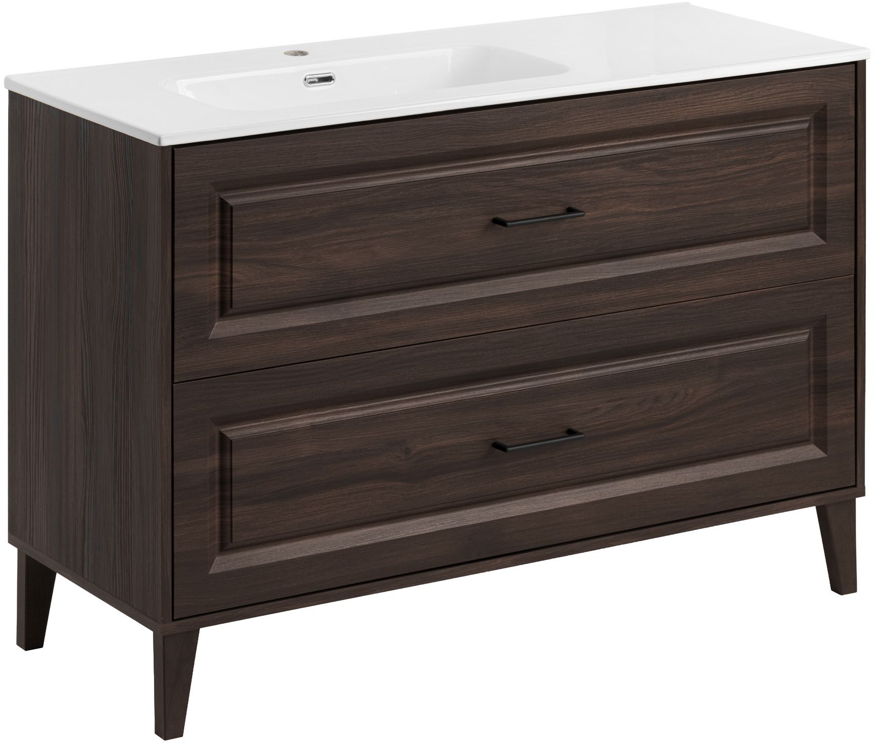 Set Badschrank Comad Dorothy Ristretto DOROTHY RISTRETTO 82-120-46-2S, Waschbecken Comad Go 2 GO 2 120CM L DP ( E-8095-120L )