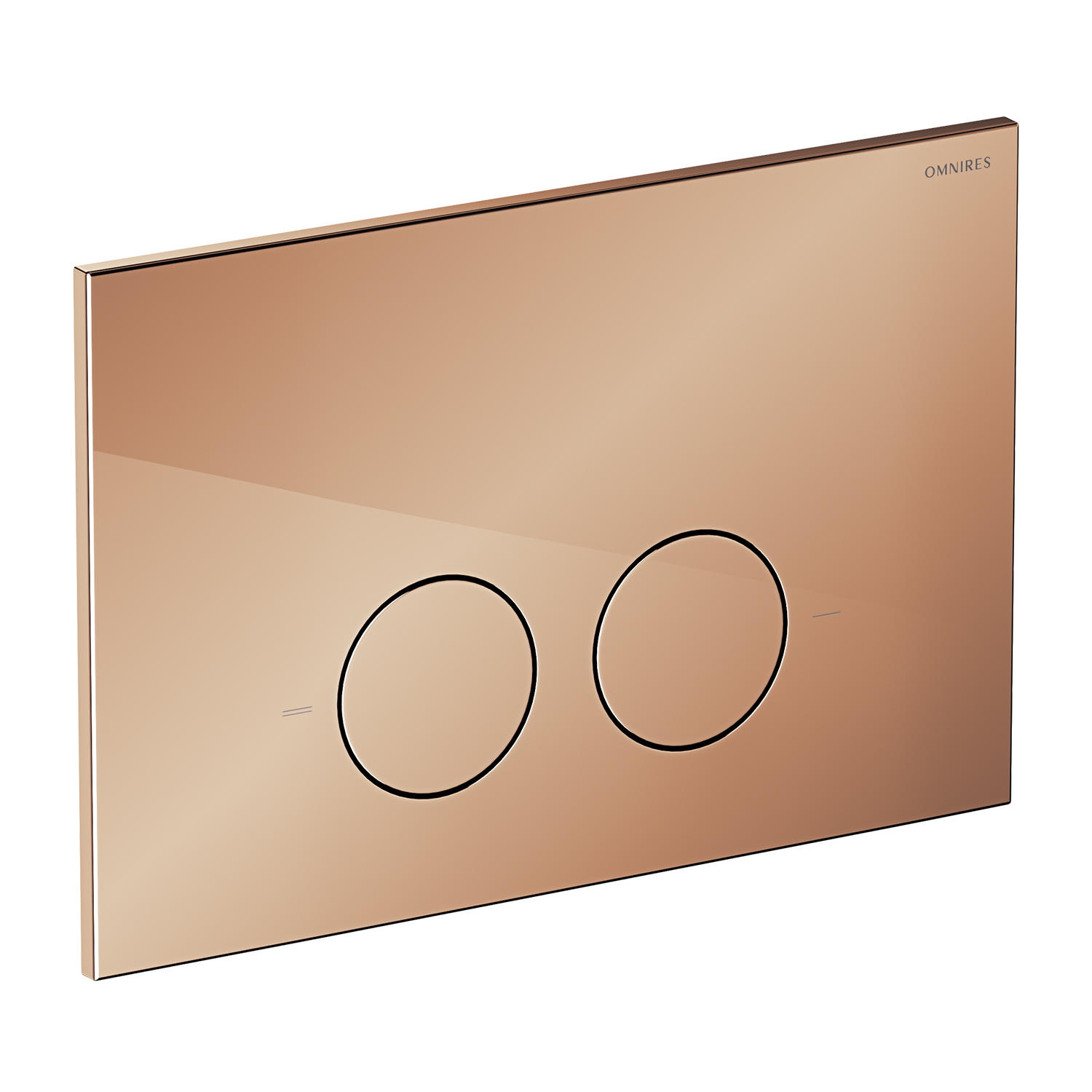 Omnires Minimal Betätigungsplatte für Toilette kupfer MPS1CP