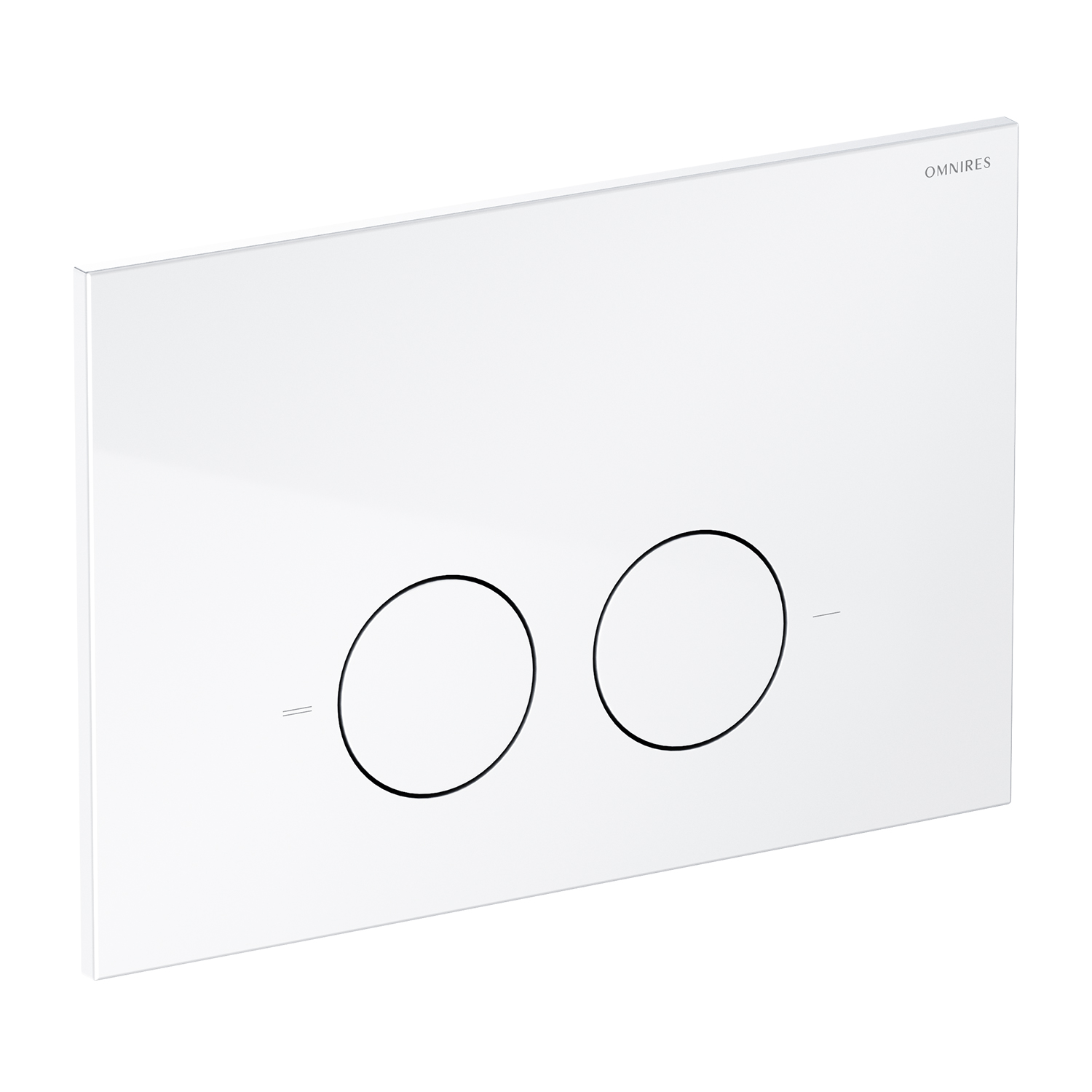 Omnires Minimal Betätigungsplatte für Toilette weiß MPS1BP