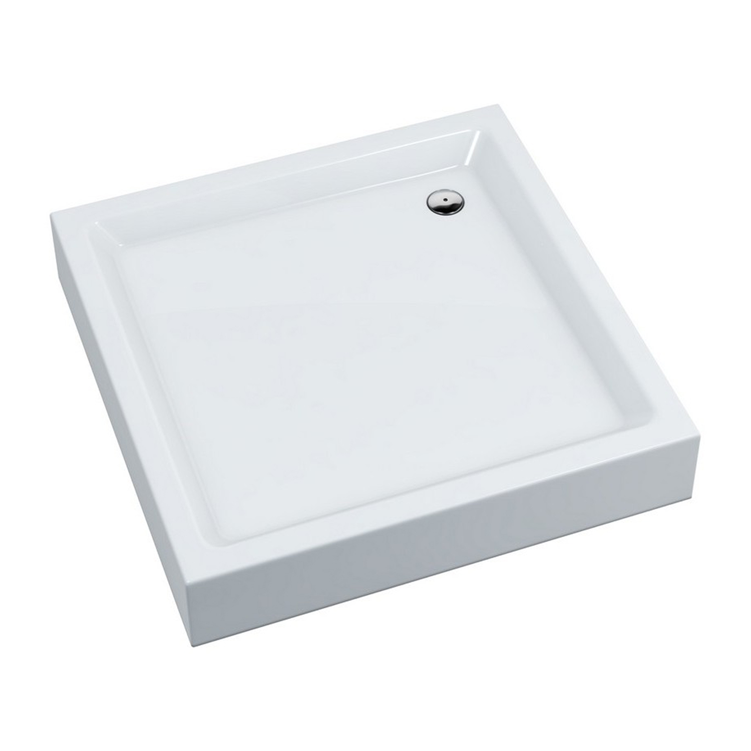 Omnires Invest Project Quadratische Duschwanne 80x80 cm weiß INVESTPROJECT80KBP