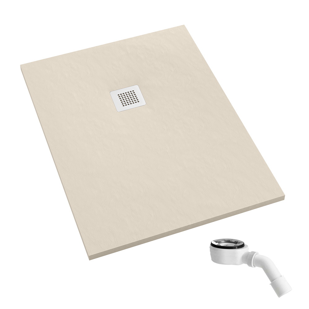 Schedpol Kalait Cashmere Stone Rechteckige Duschwanne 180x90 cm beige 3.3123/PK/ST-M2