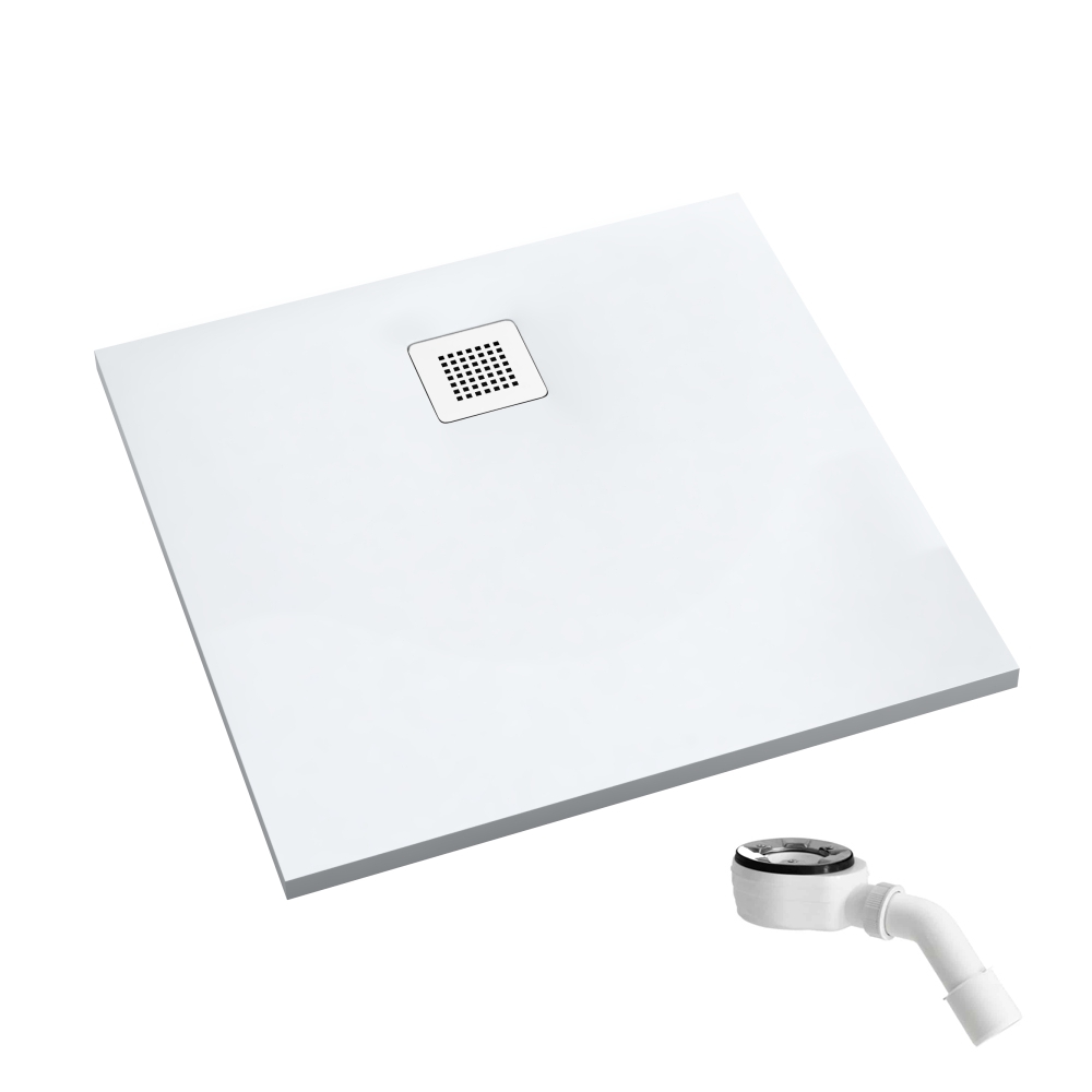 Schedpol Kalait Smooth White Quadratische Duschwanne 90x90 cm weiß 3.3201-M2