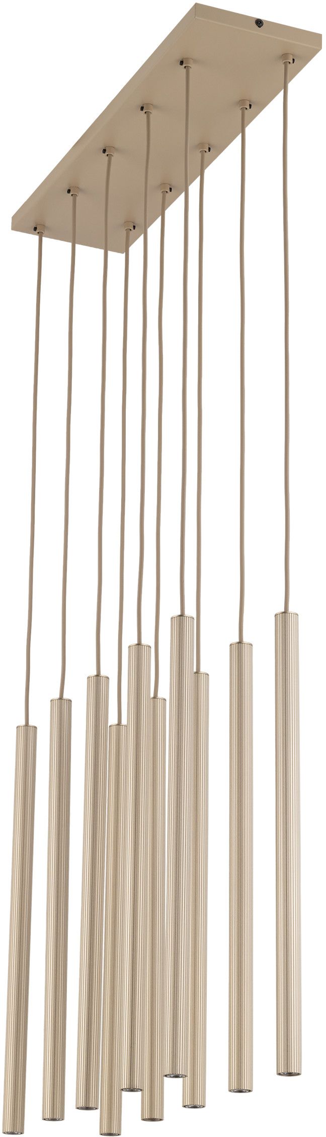 TK Lighting Ferro Pendelleuchte x8 W sandig-champagner 11491