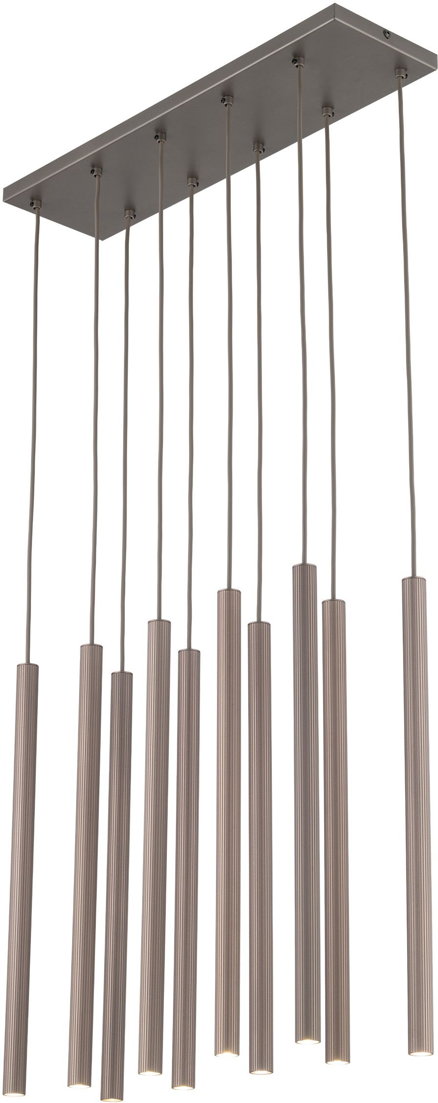 TK Lighting Ferro Pendelleuchte x8 W braun 11490