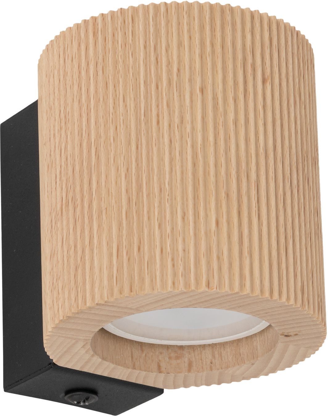TK Lighting Eve Wandleuchte 1x10 W schwarz-holz 11443