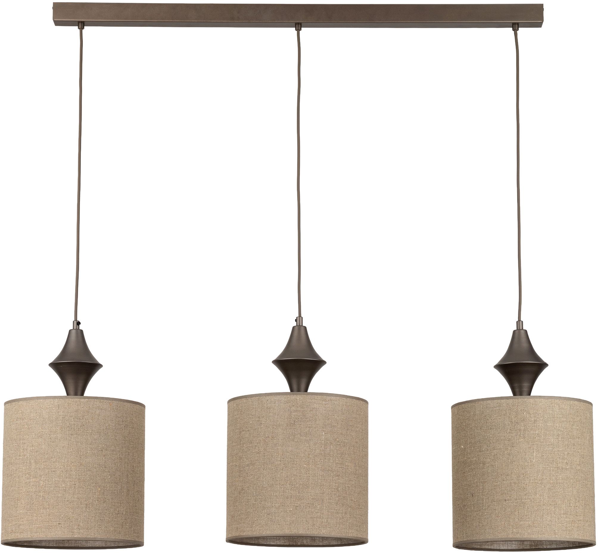 TK Lighting Amura Pendelleuchte 3x15 W beige 11440