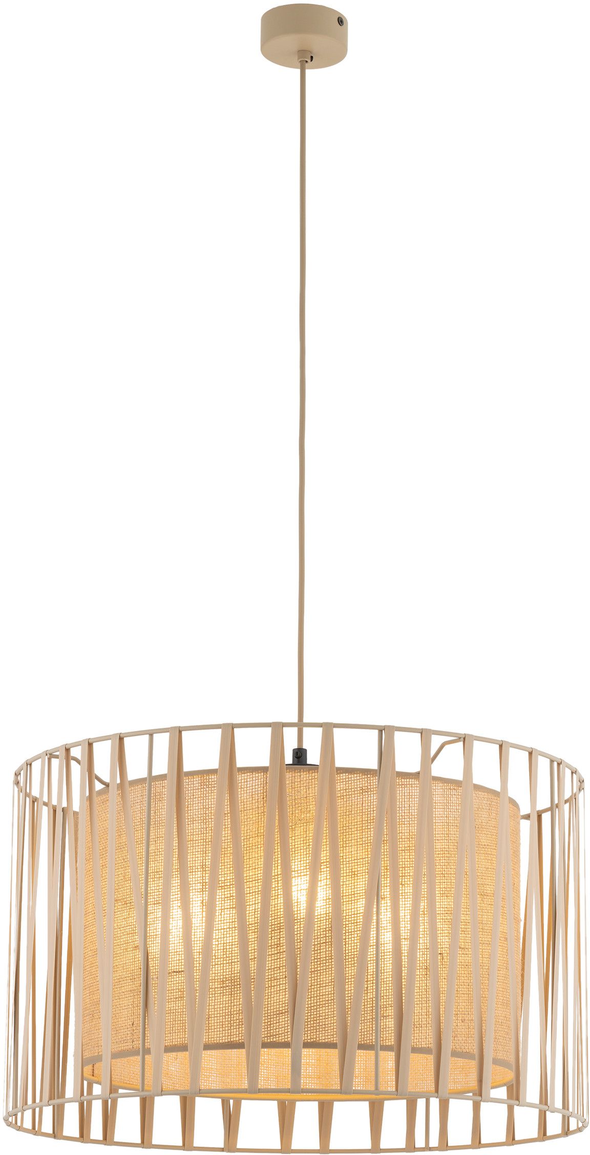 TK Lighting Harmony Pendelleuchte 3x15 W sandig 11461
