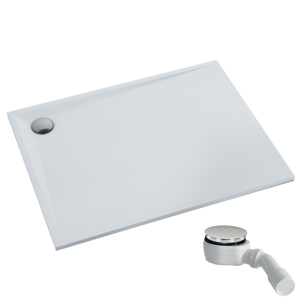 Schedpol Etrusco Rechteckige Duschwanne 160x90 cm weiß 3.476