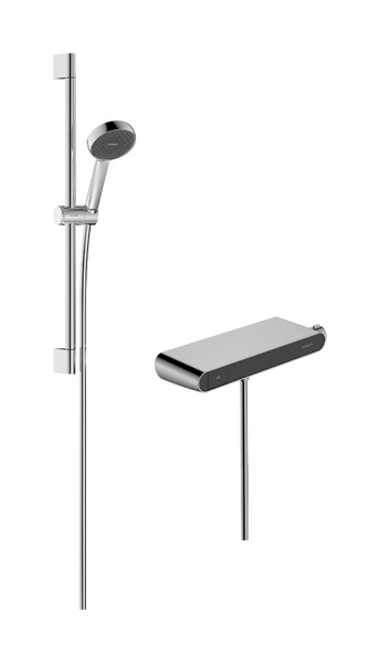 Hansgrohe Activera Select S Duschset Wandmontage mit Thermostat chrom 28087000