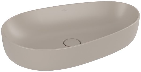 Villeroy & Boch Antao Waschbecken 65x40 cm oval Aufsatzwaschbecken braun/beige matte 4A7465AM