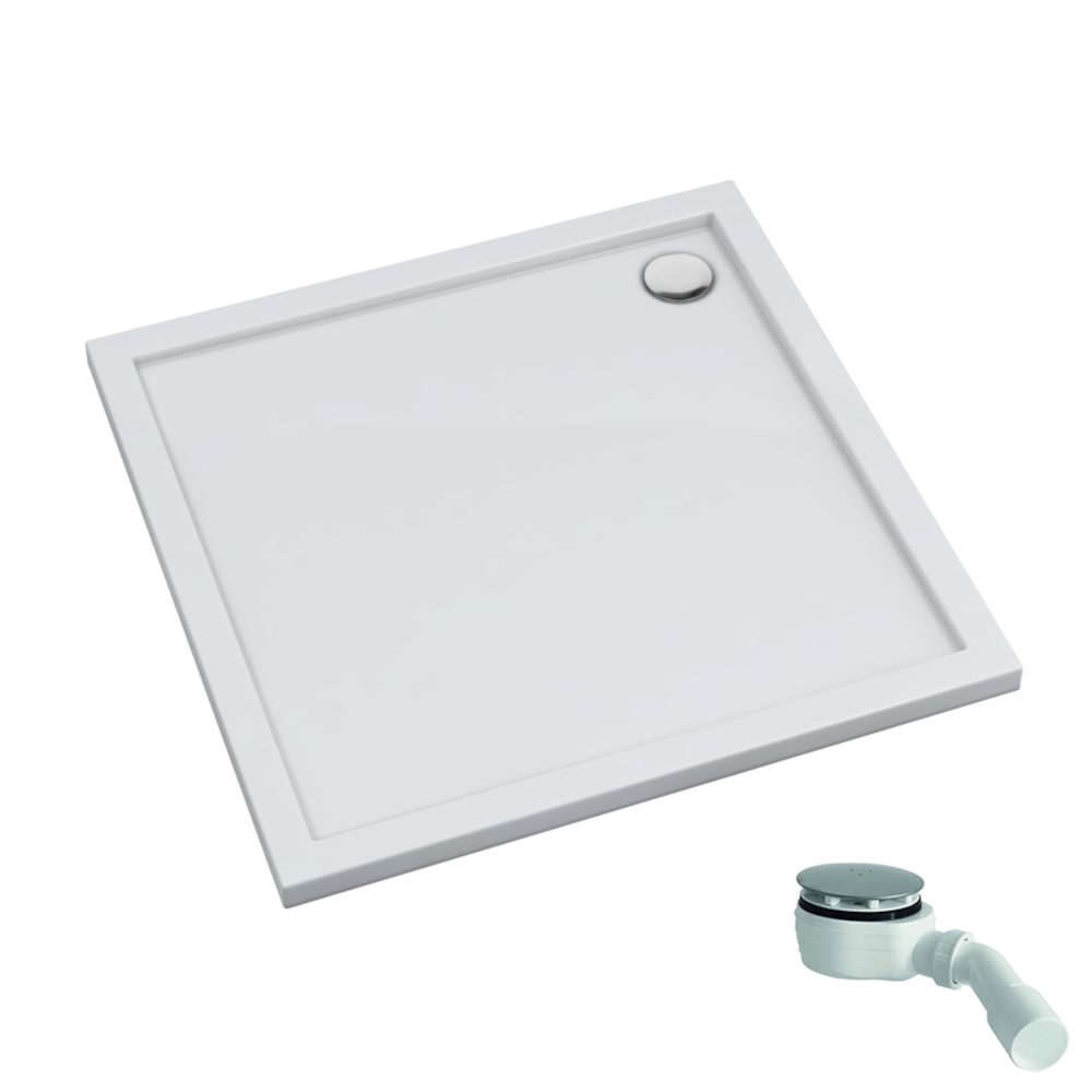 Schedpol Caspar New Quadratische Duschwanne 100x100 cm weiß 3.2332